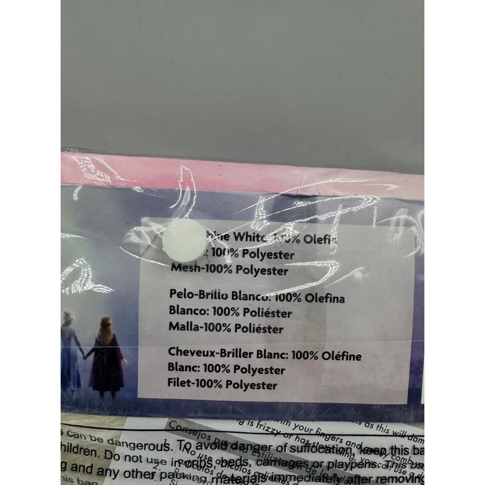 Disney Frozen Elsa Child Wig Girls White Adjustable Fit Halloween Cosplay NWT - Picture 4 of 11